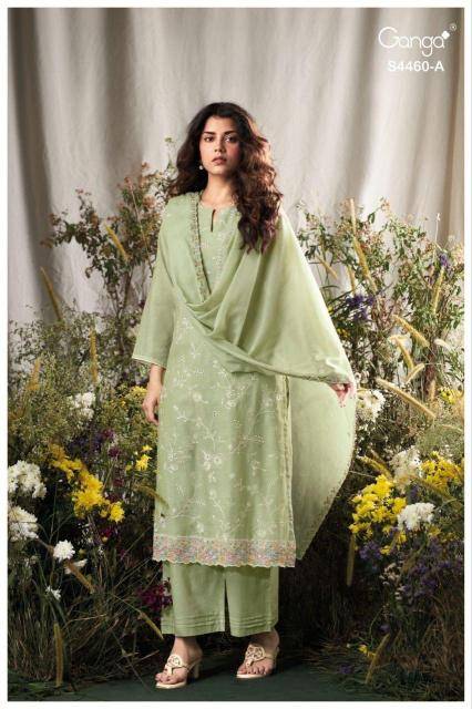 Ganga aivy 4460 Wholesale dress materials suppliers in Delhi